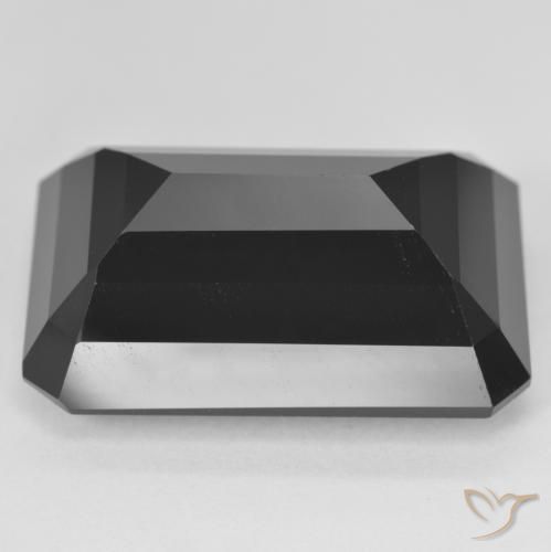 Turmalina Chorlo natural de 41.95 ct, Corte Octágono / Esmeralda, Opaco