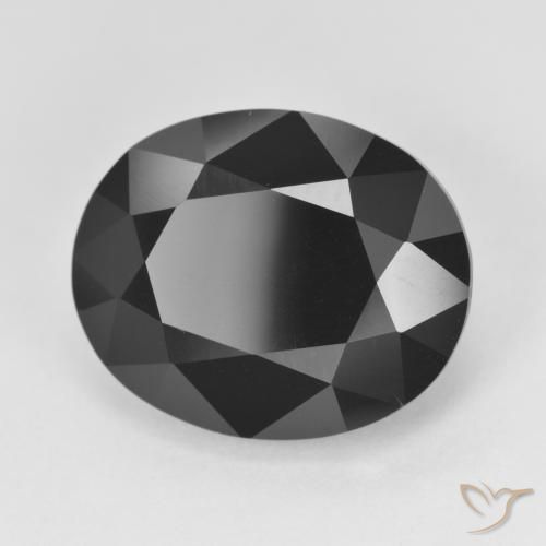 Turmalina Chorlo natural de 13.62 ct, Ovalada, Opaco