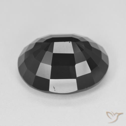 Turmalina Chorlo natural de 13.62 ct, Ovalada, Opaco