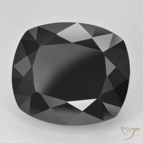 Turmalina Chorlo natural de 28.84 ct, Forma Cojín, Opaco