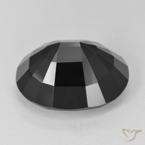 Turmalina Chorlo natural de 16.98 ct, Ovalada, Opaco