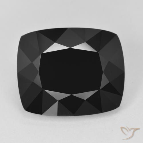 16.37ct Natural Chorlo Turmalina, Forma Cojín, Opaco