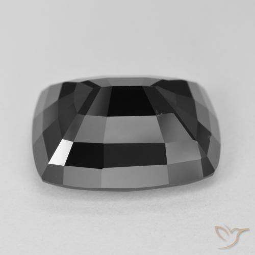 Turmalina Chorlo natural de 16.37 ct, Forma Cojín, Opaco