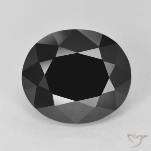 8.56ct Natural Chorlo turmalina, Ovalada, Opaco