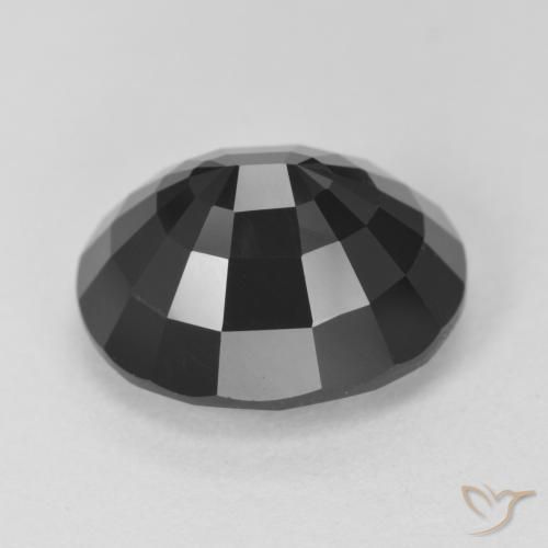 Turmalina Chorlo natural de 8.56 ct, Ovalada, Opaco
