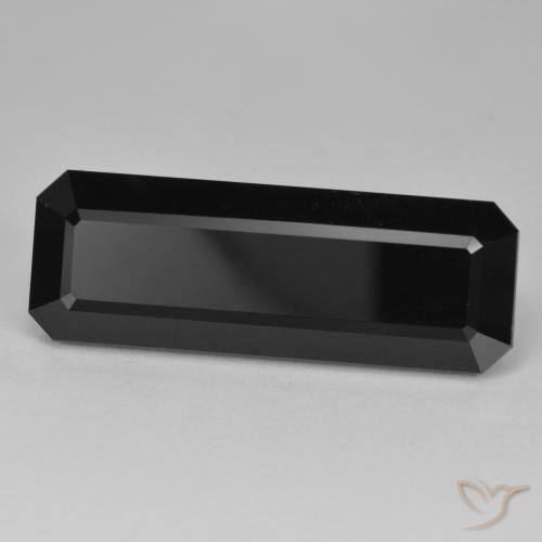 34.34ct Natural Chorlo Turmalina, corte esmeralda, Opaco