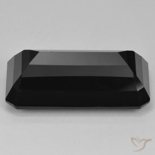 Turmalina Chorlo natural de 38.28 ct, Corte Octágono / Esmeralda, Opaco