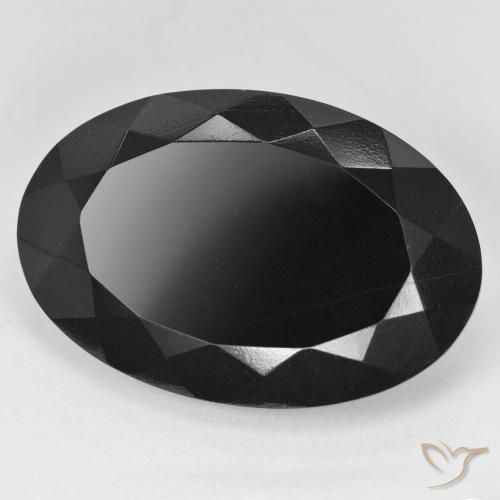 26.09ct Natural Chorlo turmalina, Ovalada, Opaco