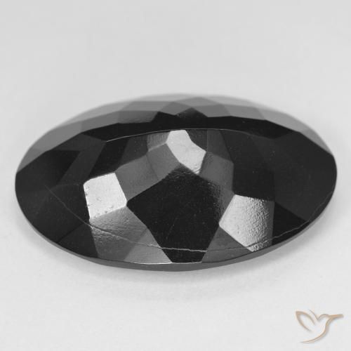 Turmalina Chorlo natural de 26.09 ct, Ovalada, Opaco