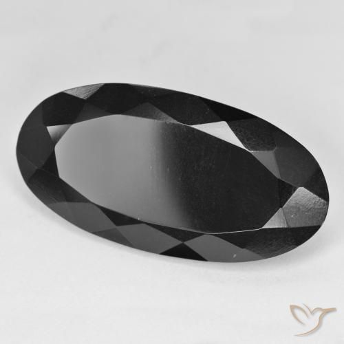 Turmalina Chorlo natural de 28.01 ct, Ovalada, Opaco