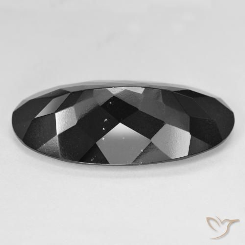 Turmalina Chorlo natural de 28.01 ct, Ovalada, Opaco