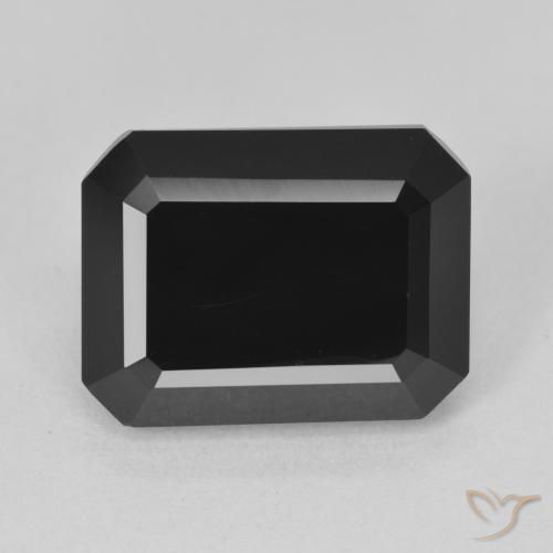 7.55ct Natural Chorlo Turmalina, corte esmeralda, Opaco