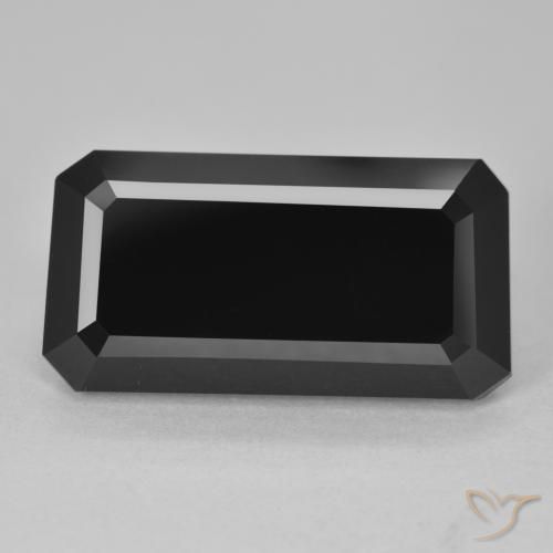 15.04ct Natural Chorlo Turmalina, corte esmeralda, Opaco