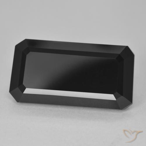 Turmalina Chorlo natural de 15.04 ct, Corte Octágono / Esmeralda, Opaco