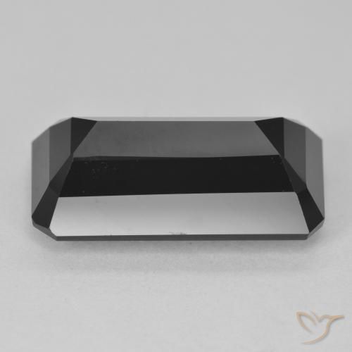 Turmalina Chorlo natural de 15.04 ct, Corte Octágono / Esmeralda, Opaco