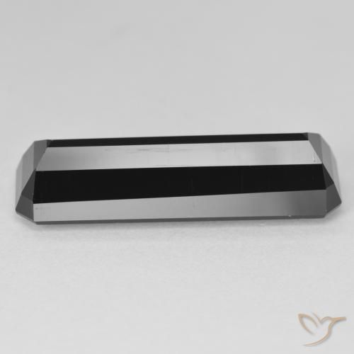 Turmalina Chorlo natural de 11.81 ct, Corte Octágono / Esmeralda, Opaco