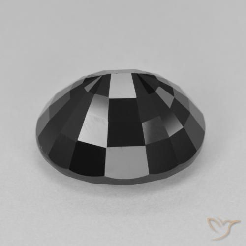Turmalina Chorlo natural de 9.87 ct, Ovalada, Opaco