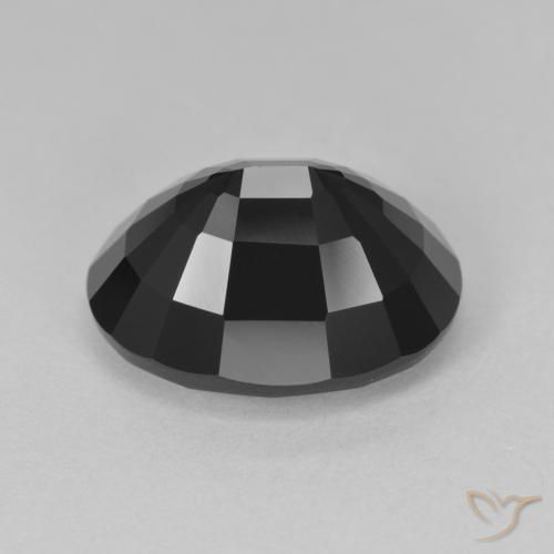 Turmalina Chorlo natural de 8.47 ct, Ovalada, Opaco