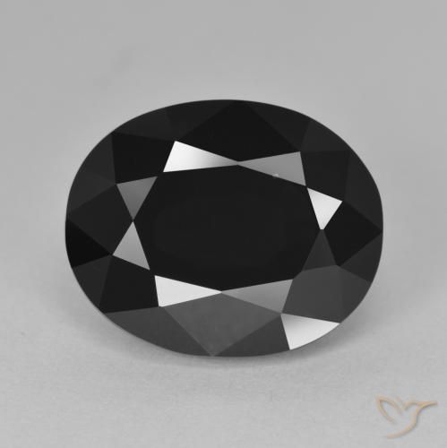 13.06ct Natural Chorlo turmalina, Ovalada, Opaco