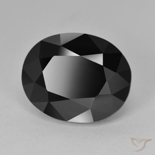 Turmalina Chorlo natural de 13.06 ct, Ovalada, Opaco