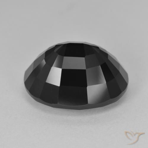 Turmalina Chorlo natural de 13.06 ct, Ovalada, Opaco