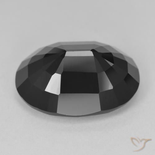 Turmalina Chorlo natural de 16.78 ct, Ovalada, Opaco