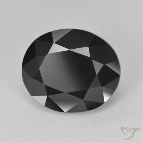 7.62ct Natural Chorlo turmalina, Ovalada, Opaco