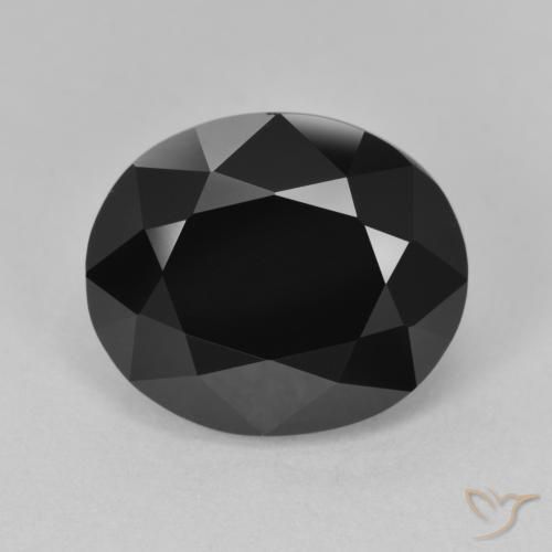 Turmalina Chorlo natural de 7.62 ct, Ovalada, Opaco