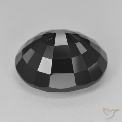 Turmalina Chorlo natural de 16.89 ct, Ovalada, Opaco