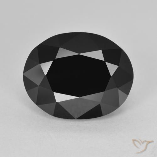 8.24ct Natural Chorlo turmalina, Ovalada, Opaco