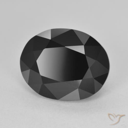 Turmalina Chorlo natural de 8.24 ct, Ovalada, Opaco