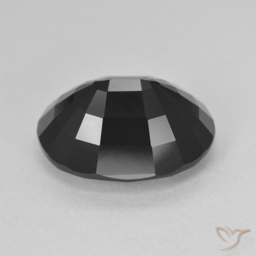 Turmalina Chorlo natural de 8.24 ct, Ovalada, Opaco