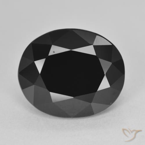 10.39ct Natural Chorlo turmalina, Ovalada, Opaco