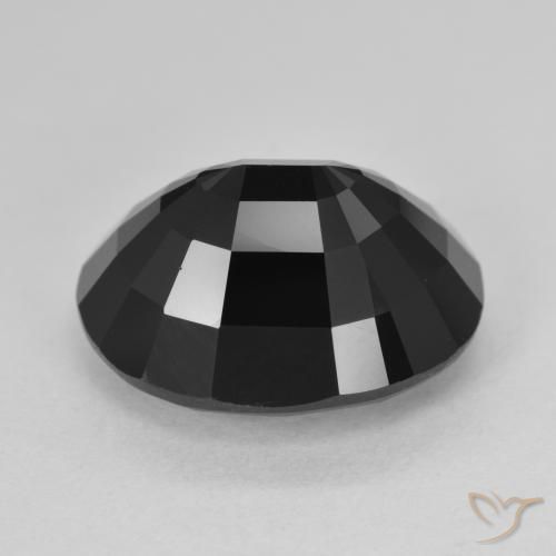 Turmalina Chorlo natural de 10.39 ct, Ovalada, Opaco