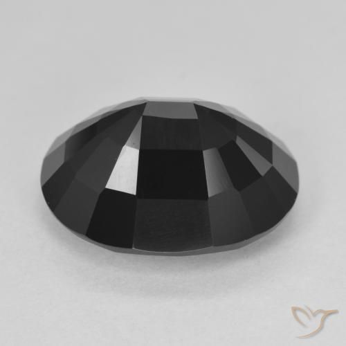 Turmalina Chorlo natural de 9.93 ct, Ovalada, Opaco