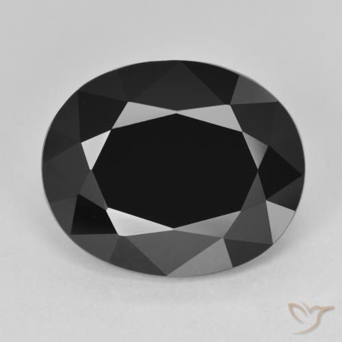 12.08ct Natural Chorlo turmalina, Ovalada, Opaco