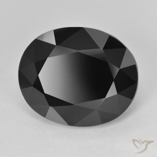 Turmalina Chorlo natural de 12.08 ct, Ovalada, Opaco