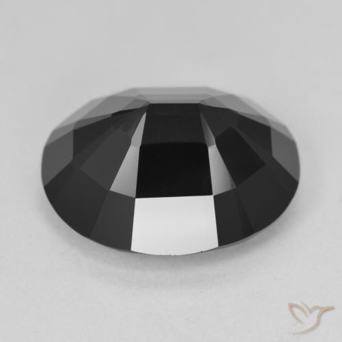 Turmalina Chorlo natural de 12.08 ct, Ovalada, Opaco