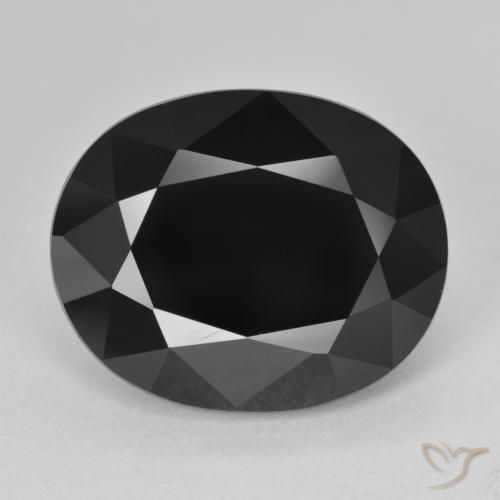 13.74ct Natural Chorlo turmalina, Ovalada, Opaco