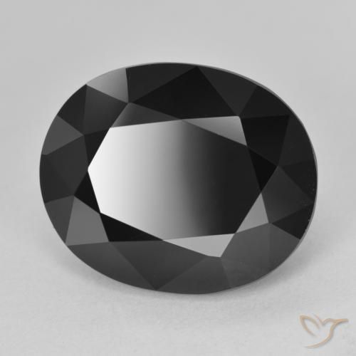 Turmalina Chorlo natural de 13.74 ct, Ovalada, Opaco