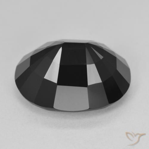 Turmalina Chorlo natural de 13.74 ct, Ovalada, Opaco