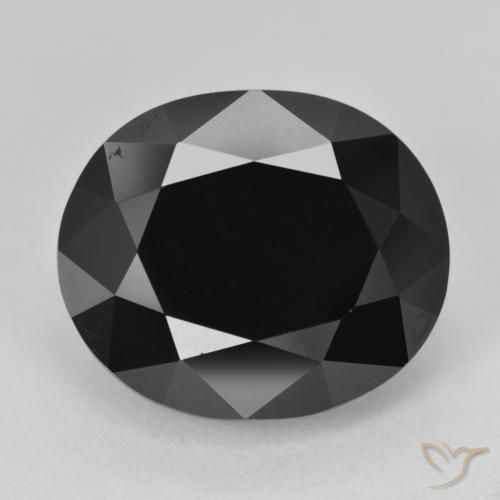 15.22ct Natural Chorlo turmalina, Ovalada, Opaco