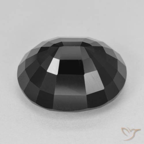 Turmalina Chorlo natural de 15.22 ct, Ovalada, Opaco