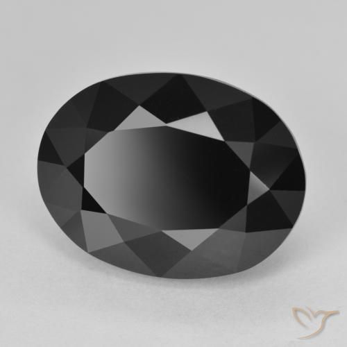 Turmalina Chorlo natural de 17.65 ct, Ovalada, Opaco
