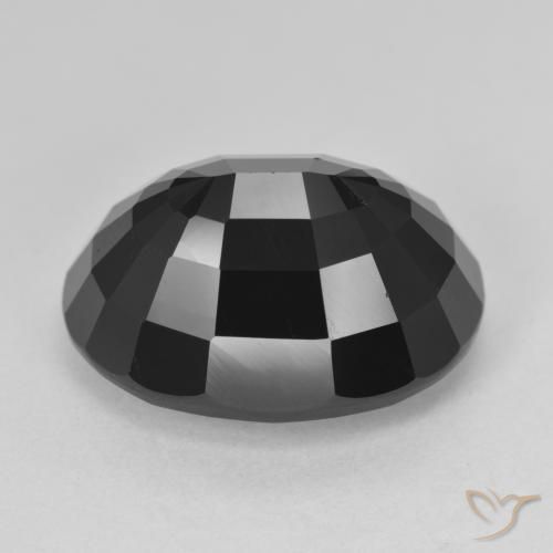 Turmalina Chorlo natural de 17.65 ct, Ovalada, Opaco