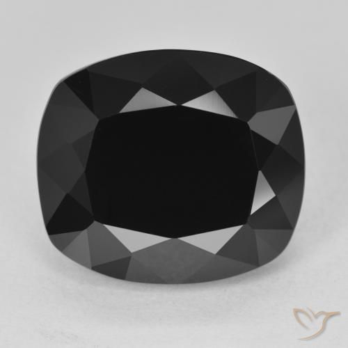 Turmalina Chorlo natural de 15.06 ct, Forma Cojín, Opaco