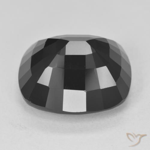 Turmalina Chorlo natural de 15.06 ct, Forma Cojín, Opaco