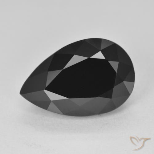 10.52ct Natural Chorlo Turmalina, En forma de pera, Opaco