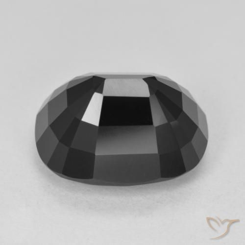 Turmalina Chorlo natural de 9.49 ct, Forma Cojín, Opaco