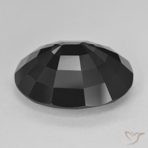 Turmalina Chorlo natural de 19.60 ct, Ovalada, Opaco